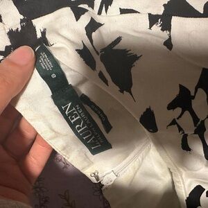 Lauren Ralph Lauren Monochrome Patterned Dress